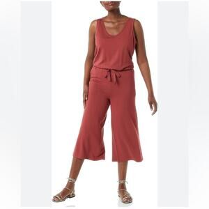 ANTHROPOLOGIE Daily Ritual French Terry Sleeveless Wide Leg Jumpsuit Size S